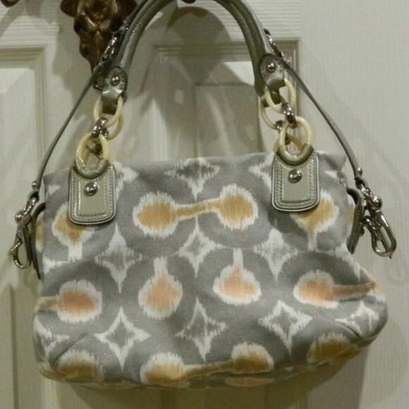 Coach Kristin Op Art i-Cat Handbag Shoulder Bag Clean - Picture 4 of 12